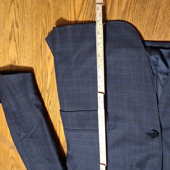 CANALI Mens Blazer WOOL 50 GRAY BLUE Preowned Coat Jacket Sport ? Used Formal - Picture 5 of 8